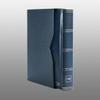 Prophila stockbook Stamp Album (New) 64 Black Sides with slipcase, Padded Blue Cover view 3