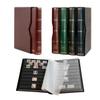 Prophila stockbook Stamp Album (New) 64 Black Sides with slipcase, Padded red Cover view 1