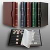 Prophila stockbook Stamp Album (New) 64 Black Sides with slipcase, Padded red Cover view 2