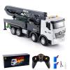 Authticar Concrete Pump Truck Toy, 1:18 Scales Cement Truck Toy, 11 Channel 2.4G Diecast Construction Trucks with Working Water Pump, One-Touch Function,120CM Pump ARM, 630 Rotation for Teens 14+ view 1