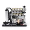 ENGINEDIY Mini L4 Engine Model Kits for Adults to Build 1/10 DIY Metal Engine Model, Suitable for Simulation Electric Car Model (Upgraded Version/300+PCS) view 1