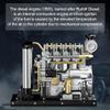 ENGINEDIY Mini L4 Engine Model Kits for Adults to Build 1/10 DIY Metal Engine Model, Suitable for Simulation Electric Car Model (Upgraded Version/300+PCS) view 4