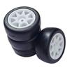 4Pcs 58Mm Tires 12Mm Hex Wheels with Sponge for 1/10 1/12 RC Drift Car 3Racing for Sakura M4 M5 for MST for TCR for Tam-iya M04 M05 view 2