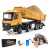 Authticar RC Dump Truck Toy, 1:14 Scale 12 Channels Heavy RC Dump Truck, 4WD Remote Control Construction Crawler with 6KG+ Load, Full Suspension, Lights/Sounds Gifts Ideas for Adults or Teens Age 15+ view 1