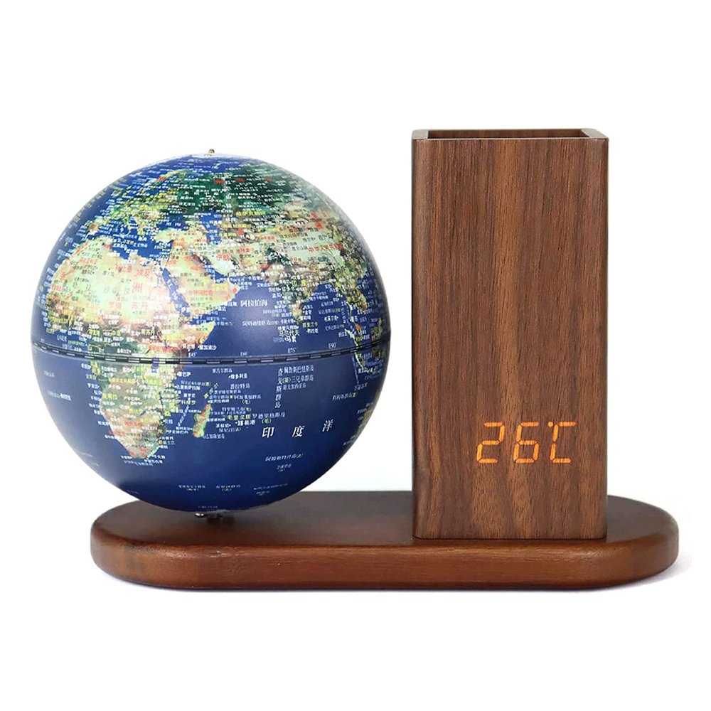 Geographic Globes Illuminated Globe World Globe Rechargeable Illuminated Globe With Digital Clock Geographic Globes Touch Switch Globes Fun