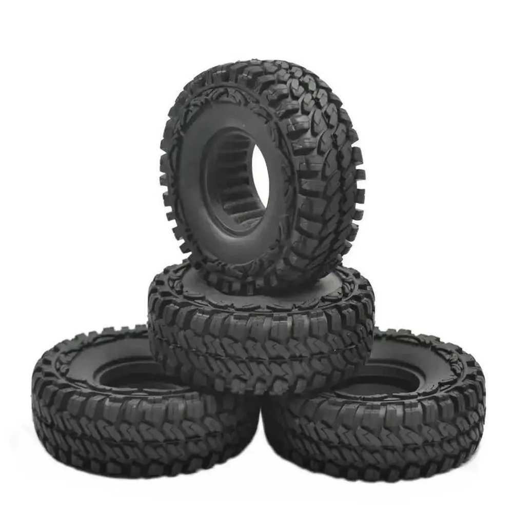 1.9" 1/10 RC Crawler Truck Wheels Tires Plastics Wheel Rims & 115MM Tyre Tires for RC Rock Car Accessories