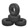 1.9" 1/10 RC Crawler Truck Wheels Tires Plastics Wheel Rims & 115MM Tyre Tires for RC Rock Car Accessories view 1