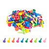 100 Colored Metal Fasteners, Round pins Suitable for Handmade DIY Creative Projects Scraping Cardboard to Make Office Supplies (8mm x 18mm) and Single Hole Metal Punch Pliers view 2