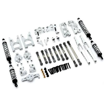 12428 12423 Upgrade Accessories Kit Shock Absorbers for Feiy-ue FY03 for WLtoys 12428 12423 1/12 RC Buggy Car Parts(Silver)