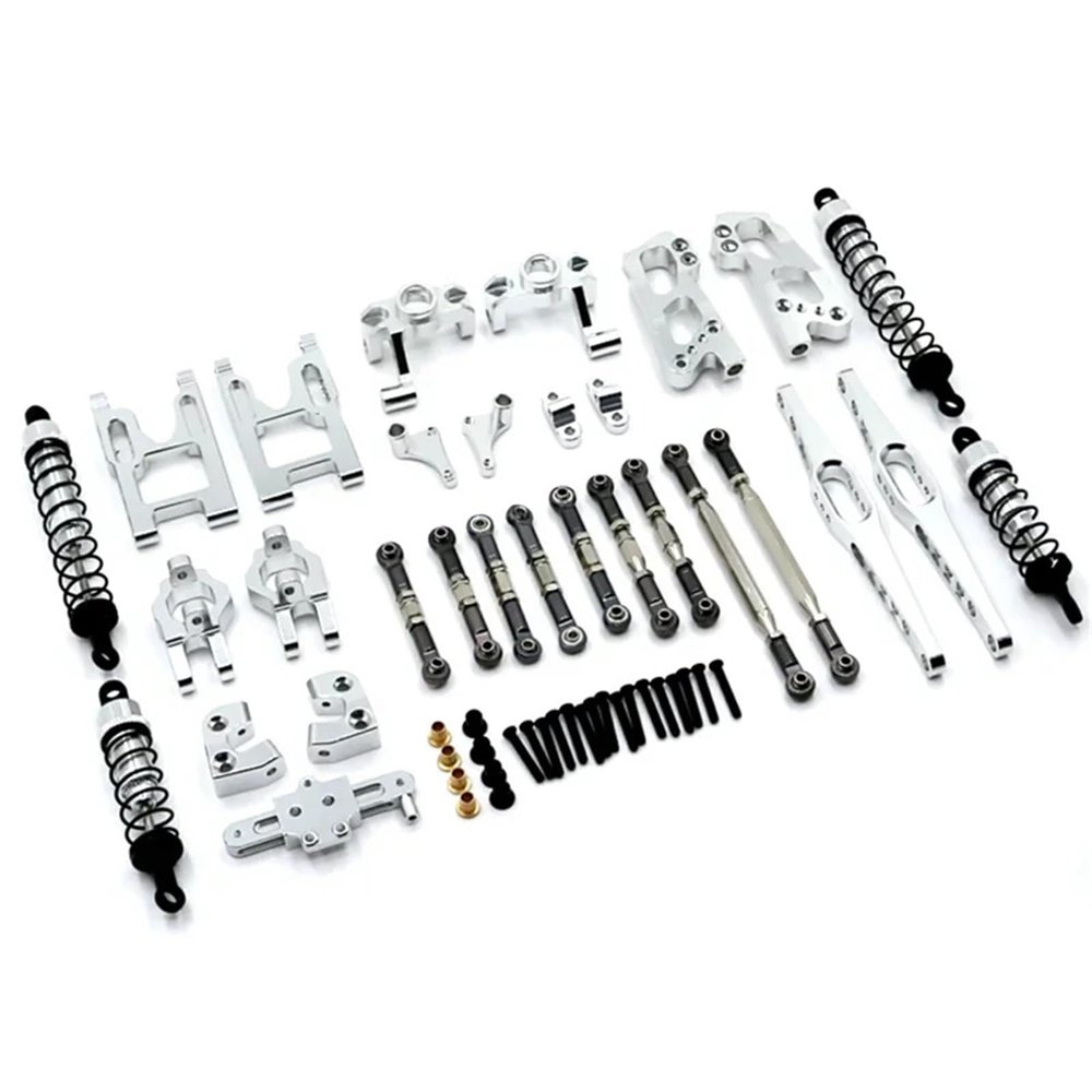 12428 12423 Upgrade Accessories Kit Shock Absorbers for Feiy-ue FY03 for WLtoys 12428 12423 1/12 RC Buggy Car Parts(Silver)
