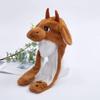 Animal Plush Ear Hat Kids Adults Cute Flap Moving Jumping Hat view 4