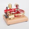 ENGINEDIY Engine Model Kit That Runs Mini Horizontal Single Cylinder Four-Stroke Engine Model for Three-Wheelers (Red Version) view 3