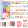 20/40 Pieces DIY Scratches Art, Handmade Scratch Painting Kits, Creative Postcard Design Scratch Paper, Scratch Painting Notebook, Squeegee Art Kit With Multi Color Pigments for Adults Kids (1 Set) view 1