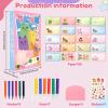 20/40 Pieces DIY Scratches Art, Handmade Scratch Painting Kits, Creative Postcard Design Scratch Paper, Scratch Painting Notebook, Squeegee Art Kit With Multi Color Pigments for Adults Kids (1 Set) view 3