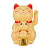 Solar-powered Automatic Waving Lucky Cat, Powered Lucky Cat, Solar Powered Cute Waving Cat, Automatic Waving Lucky Cat Figurine Ornament For Home Office Display(Yellow) view 1