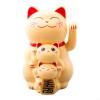 Solar-powered Automatic Waving Lucky Cat, Powered Lucky Cat, Solar Powered Cute Waving Cat, Automatic Waving Lucky Cat Figurine Ornament For Home Office Display(Yellow) view 4