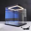 Jievmrs Acrylic Display Case Clear Plastic Display Box with USB Switch Cable, Openable Acrylic Cube Show Case for Storage Memorabilia, Desktop Transparent Bins with Wood Base(55x55x55cm(22"x22"x22")) view 1