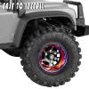 RCarmubWow RC 1.3" Beadlock Wheels 1.3 rc Wheels for RC Crawler 1/18 TRX4M,1/24 SCX24,Alloy Aluminium 1.3 Beadlock Wheels 1.3 rc Rims,4pcs,Black view 4