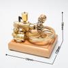 ENGINEDIY Engine Model Kit That Runs Mini Horizontal Single Cylinder Four-Stroke Engine Model for Three-Wheelers (Golden Version) view 2