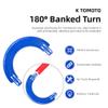 K TOMOTO Curved Track Pieces 180 Degree Banked Turn Racetrack Connectors Compatible with Hot Wheels, 1 Pack view 2