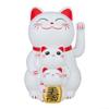 Solar-powered Automatic Waving Lucky Cat, Powered Lucky Cat, Solar Powered Cute Waving Cat, Automatic Waving Lucky Cat Figurine Ornament For Home Office Display(White) view 4