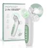 Momcozy BreezyClear 2-in-1 Electric Nasal Aspirator for Baby with Spray, 65kPa Hospital-Grade Suction, 4 Adjustable Levels, Quiet & Portable Nose Cleaner with Soothing Light & Music view 1