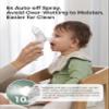 Momcozy BreezyClear 2-in-1 Electric Nasal Aspirator for Baby with Spray, 65kPa Hospital-Grade Suction, 4 Adjustable Levels, Quiet & Portable Nose Cleaner with Soothing Light & Music view 4