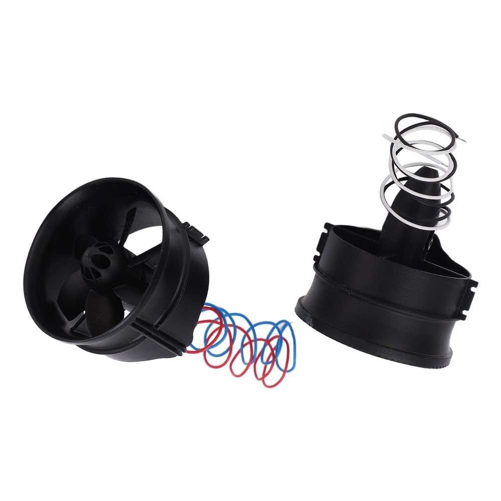 Alomejor RC Ducted Fan Kit Stable Power High Efficiency Propeller Set for Power Ducted Aircraft 30mm Blade Diameter RC Duct for K286 Motor