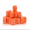 D6 Dice Pack | 10mm (Orange) view 1