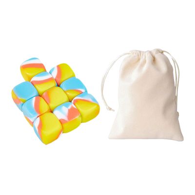 Gonggi Game Set, 10pcs Gonggi Stone Tossing Game, Gonggi Korean Game, Traditional Stone Catching Game with Storage Bag