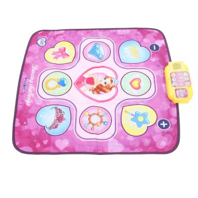 Srliya Kids Dance Mat, Foldable Improve Hand and Foot Coordination Electronic Dancing Pad for Music Lovers, Made of Safe Polyester Material