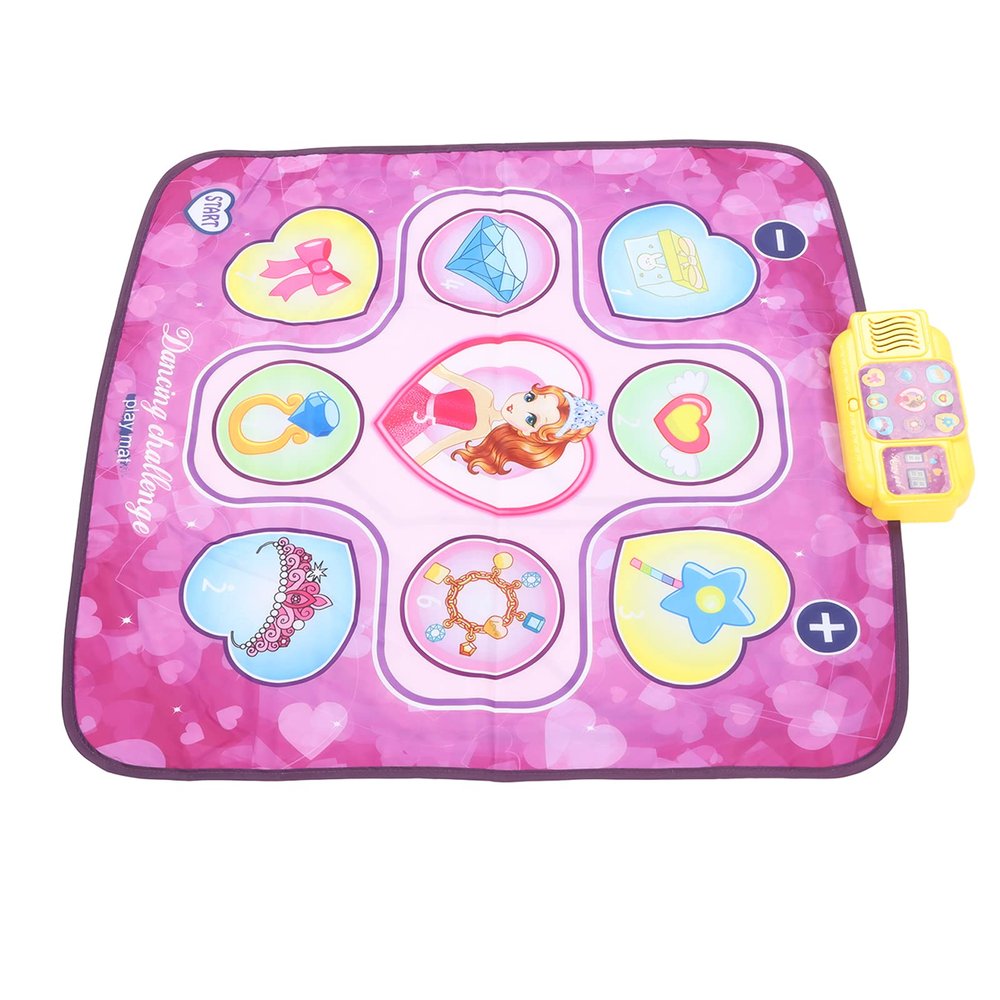 Srliya Kids Dance Mat, Foldable Improve Hand and Foot Coordination Electronic Dancing Pad for Music Lovers, Made of Safe Polyester Material