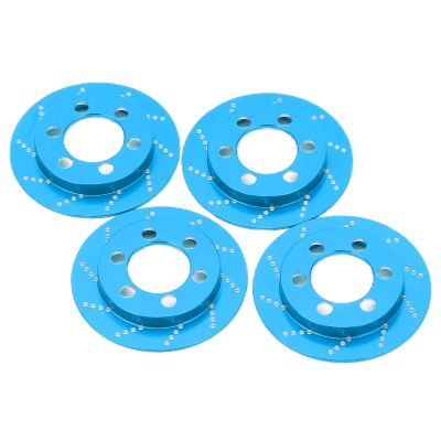 4pcs RC Brake Caliper RC Simulation Wheel Aluminum Brake Disc for 1.9 I Wheel 1 10 RC Crawler CarBlue Simulation Brake Not Only the of RC But Adds a Coo RC Brake CaliperRC (Blue)