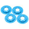 4pcs RC Brake Caliper RC Simulation Wheel Aluminum Brake Disc for 1.9 I Wheel 1 10 RC Crawler CarBlue Simulation Brake Not Only the of RC But Adds a Coo RC Brake CaliperRC (Blue) view 1