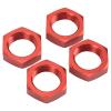 4 Pcs 24mm Wheel Hex Hub Nut Aluminum Alloy High Strength 24mm Hex Hub Nut for 1 5 Outcast Kraton 8s Black Exquisite Meticulous of the Wheel Hub Results a Ap 24mm Wheel Hex Hub view 4
