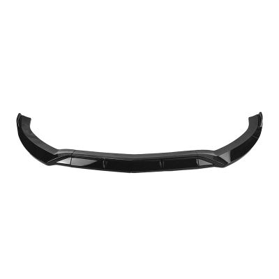 AXVBXZ Car Front Bumper Spoiler Lip Lower Body Kit Splitter Guard 2015-2018 Compatible with Benz C Class W205 C180 C250 C300 C400 Sport(Glossy Black)