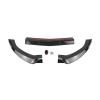 AXVBXZ Car Front Bumper Spoiler Lip Lower Body Kit Splitter Guard 2015-2018 Compatible with Benz C Class W205 C180 C250 C300 C400 Sport(Glossy Black) view 4
