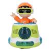 DJ Bouncing Beat Rock Boy Dancing Toy with Music Flashing Light Universal Wheel Automatic Movement Robot Toy Car for Toddlers (Green) view 1