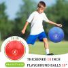 LOYNYE 10 Inch Dodgeball Balls Playground Ball Kickball, Dodge Balls for Kids, Kickballs Handball for Indoor Outdoor Games Four Square Balls, Includes Pump view 2