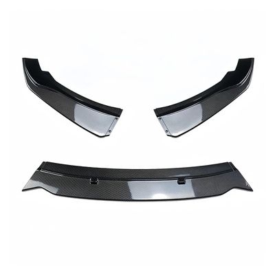 AXVBXZ Gloss Black Car Front Bumper Splitter Lip Compatible with BMW 2 Series F22/F23 M235i M240i M-Sport 2014-2021 Bumper Cover Guard Protecter(Carbon Look)