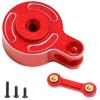 Aluminum 25T Servo Saver with Fixed Link Upgrades Part for 1/10 Big Rock 3S BLX,Granite/Senton 3S BLX & Mega 550,Kraton/Outcast 4S BLX,1/8 Typhon 3S BLX& Mega 550 (Red) view 1