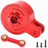 Aluminum 25T Servo Saver with Fixed Link Upgrades Part for 1/10 Big Rock 3S BLX,Granite/Senton 3S BLX & Mega 550,Kraton/Outcast 4S BLX,1/8 Typhon 3S BLX& Mega 550 (Red) view 2