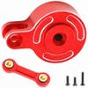 Aluminum 25T Servo Saver with Fixed Link Upgrades Part for 1/10 Big Rock 3S BLX,Granite/Senton 3S BLX & Mega 550,Kraton/Outcast 4S BLX,1/8 Typhon 3S BLX& Mega 550 (Red) view 3