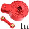 Aluminum 25T Servo Saver with Fixed Link Upgrades Part for 1/10 Big Rock 3S BLX,Granite/Senton 3S BLX & Mega 550,Kraton/Outcast 4S BLX,1/8 Typhon 3S BLX& Mega 550 (Red) view 4