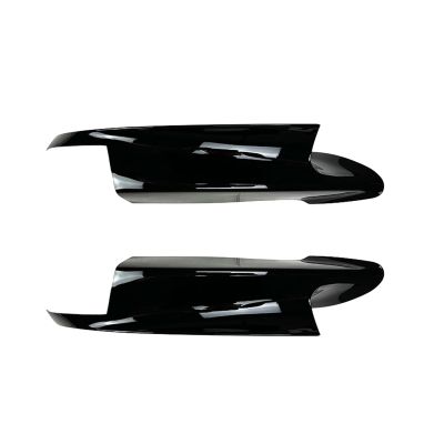 AXVBXZ Front Bumper Side Cover Wrap Corner Fog Lamp Intake Spoiler Lip Splitter Compatible with BMW E90 E91 E92 E93 M3 2007-2013(Glossy Black)