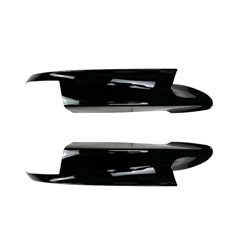 AXVBXZ Front Bumper Side Cover Wrap Corner Fog Lamp Intake Spoiler Lip Splitter Compatible with BMW E90 E91 E92 E93 M3 2007-2013(Glossy Black)
