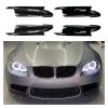AXVBXZ Front Bumper Side Cover Wrap Corner Fog Lamp Intake Spoiler Lip Splitter Compatible with BMW E90 E91 E92 E93 M3 2007-2013(Glossy Black) view 2
