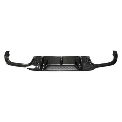 AXVBXZ Carbon Fiber Car Lower Rear Diffuser Exhaust Spoiler Boot Lip V Style Compatible with Mercedes Benz W204 C63 AMG 2012-2015