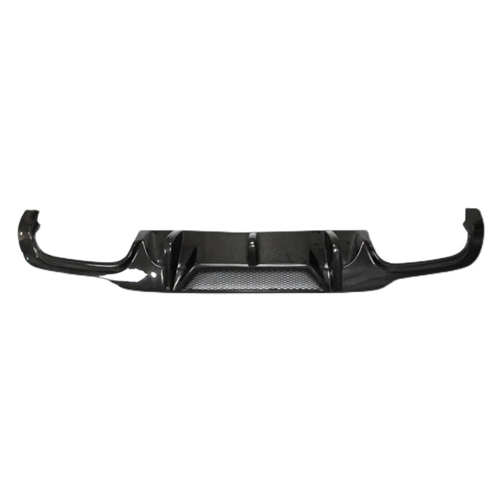 AXVBXZ Carbon Fiber Car Lower Rear Diffuser Exhaust Spoiler Boot Lip V Style Compatible with Mercedes Benz W204 C63 AMG 2012-2015
