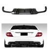 AXVBXZ Carbon Fiber Car Lower Rear Diffuser Exhaust Spoiler Boot Lip V Style Compatible with Mercedes Benz W204 C63 AMG 2012-2015 view 2